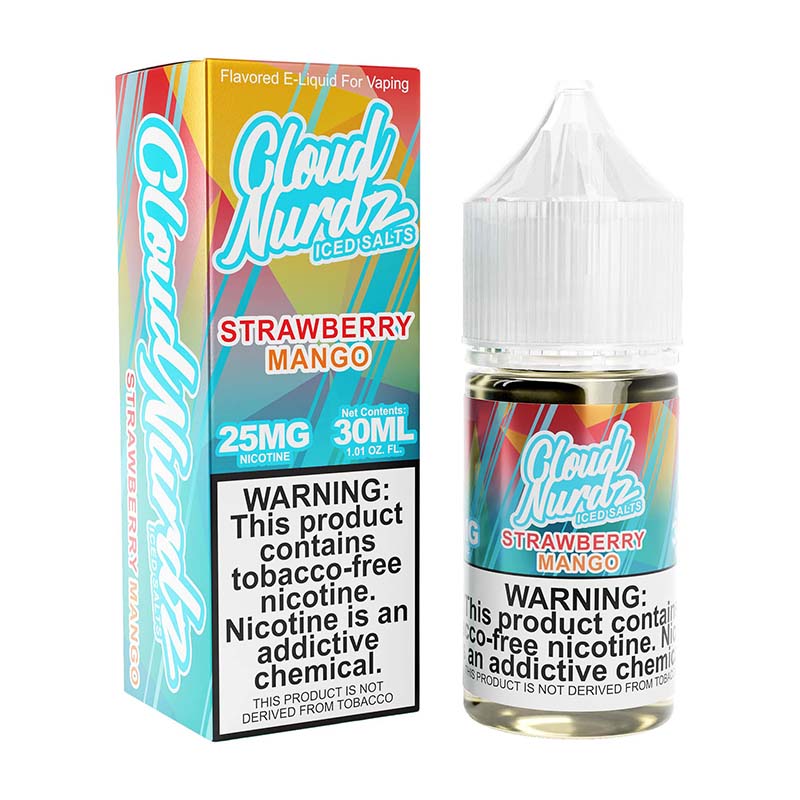 Cloud Nurdz Salt Strawberry Mango Iced 25mg/30ml