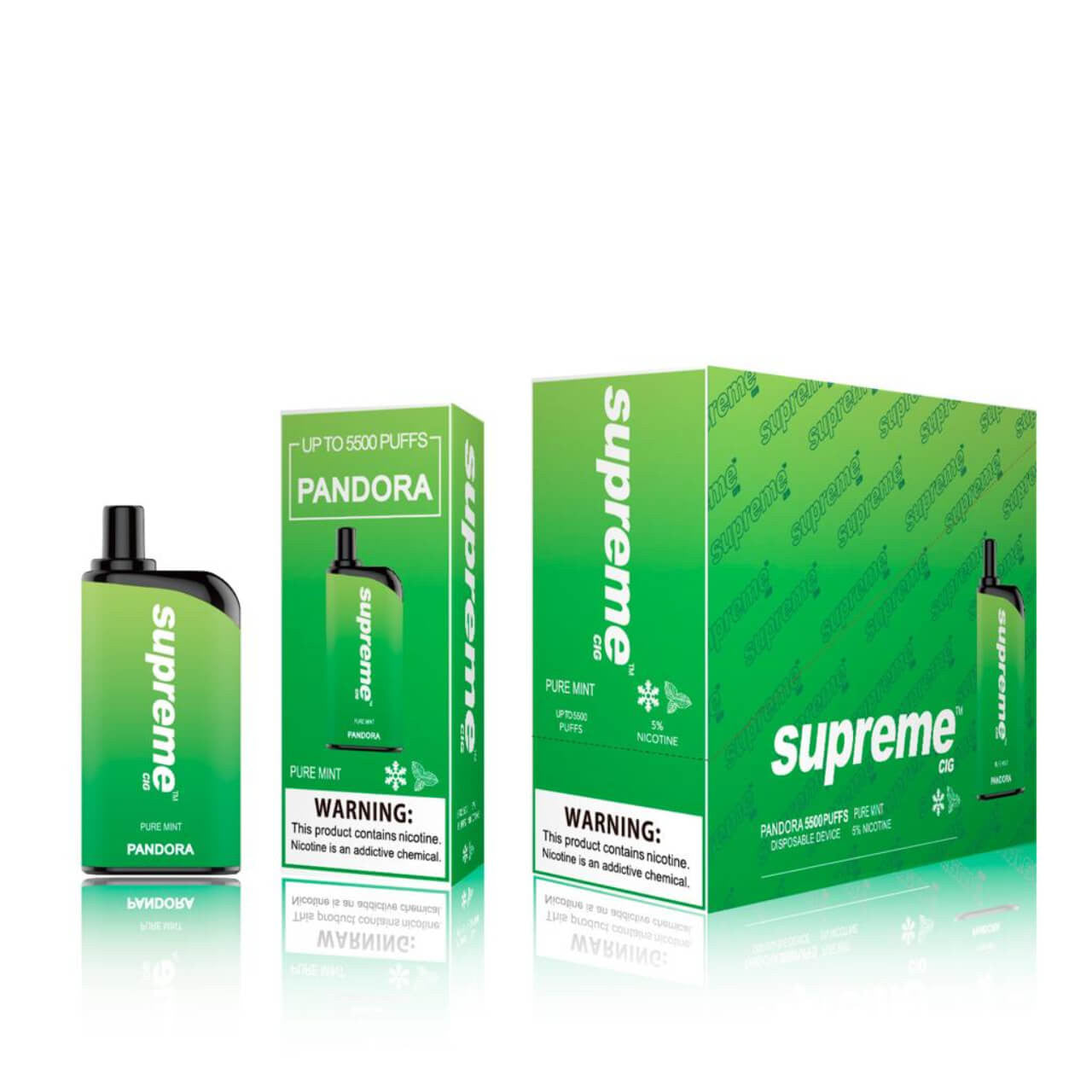 Cigarrillo Desechable Supreme Pandora 5500 Puffs (50mg)