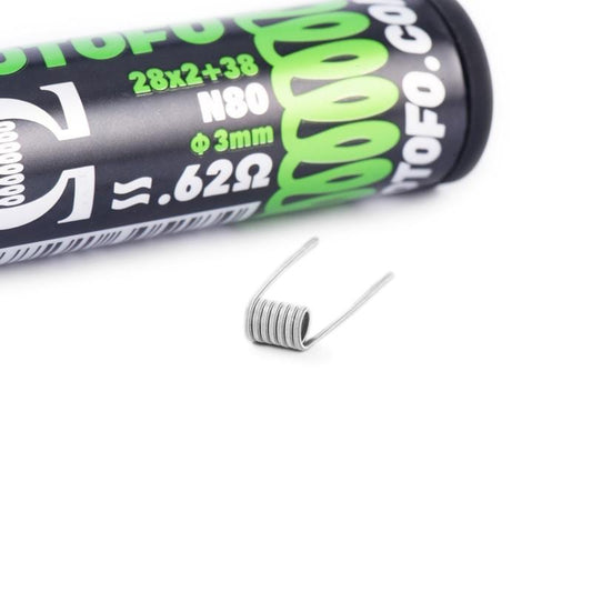Resistencia Prehecha Wotofo Dual Core Fused Clapton (0.62ohm)
